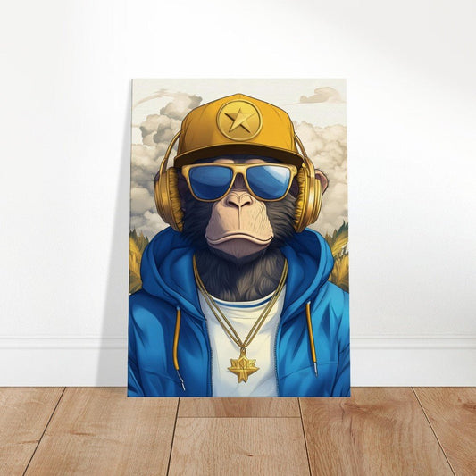 Chimp Cool Canvas Art - ROMAG Store