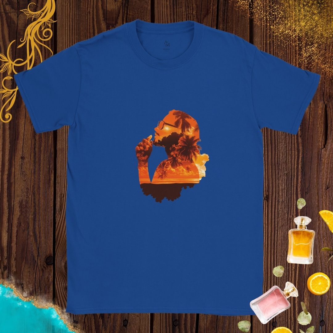 Cultures from around the world T-shirt: Sunset thinker