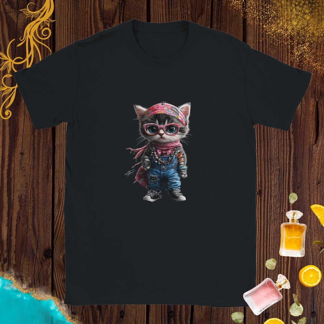 Girl Cat at Animals Fashion Week T-shirt