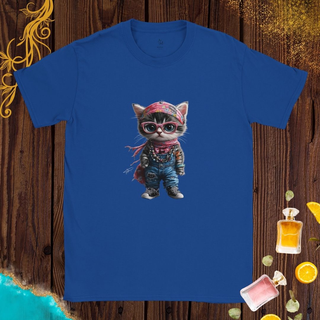 Girl Cat at Animals Fashion Week T-shirt