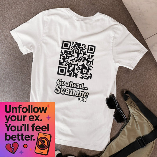 Unfollow your ex QR T-shirt - ROMAG Store