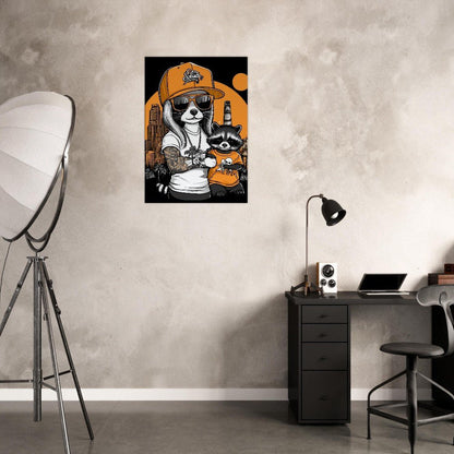 Urban Raccoon Street Style Canvas - ROMAG Store