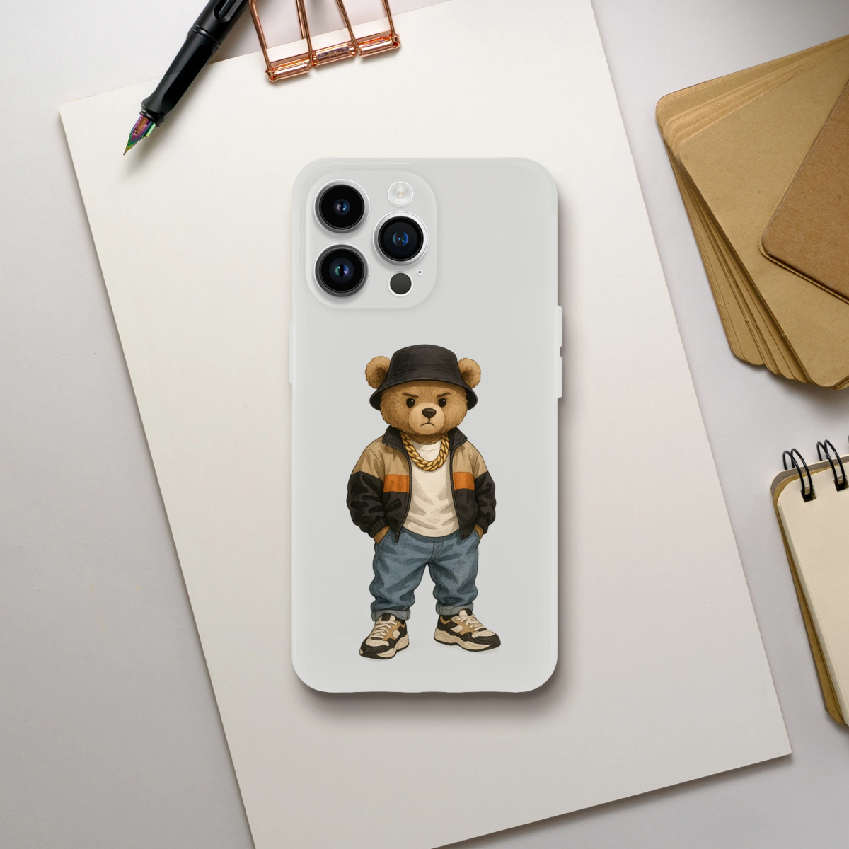 Cool Bear Urban Streetwear iPhone Flexi Case - ROMAG Store