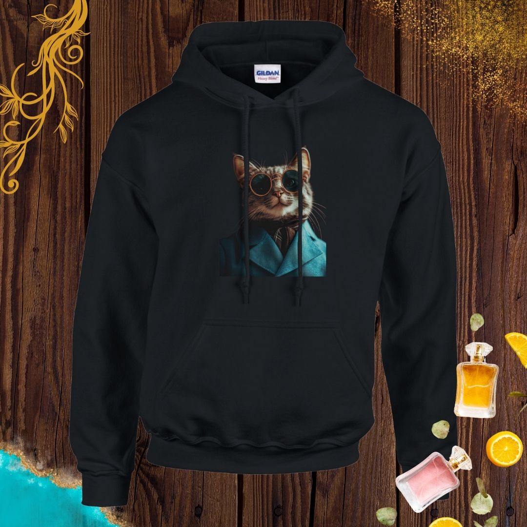 Cat at Animals Fashion Week Hoodie