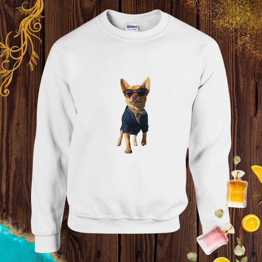 Chihuahua at Animals Fashion Week Sweatshirt