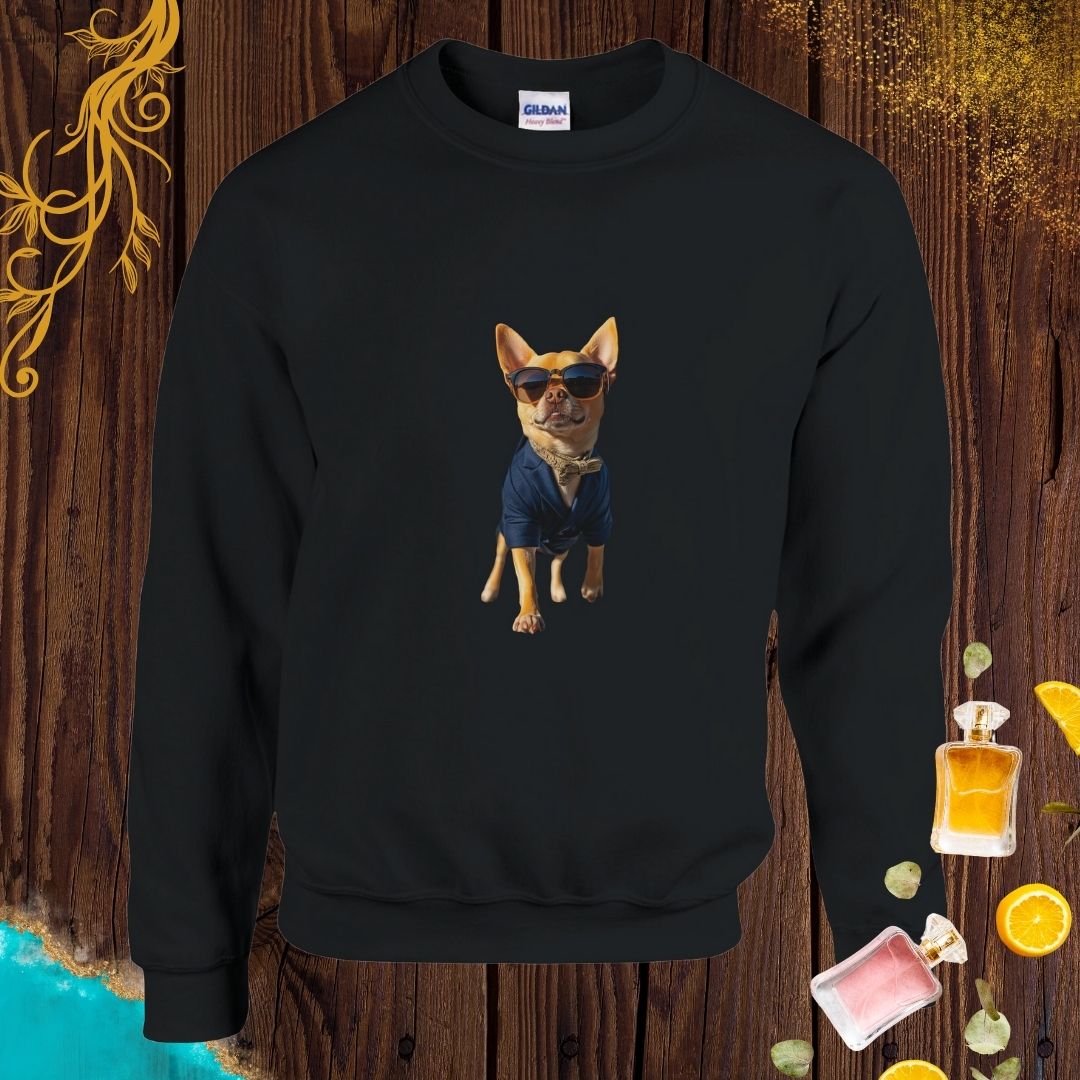 Chihuahua at Animals Fashion Week Sweatshirt