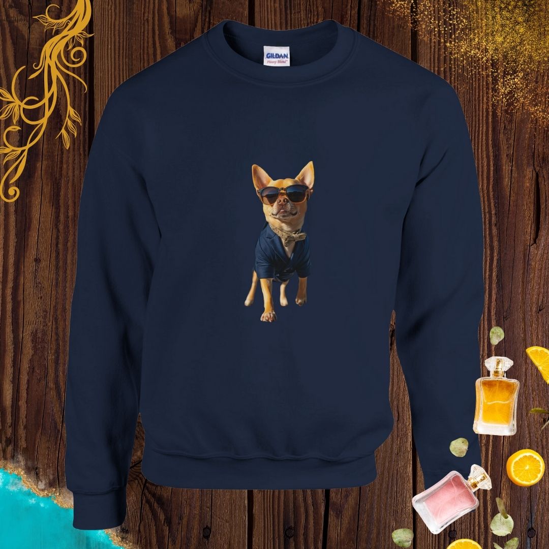 Chihuahua at Animals Fashion Week Sweatshirt