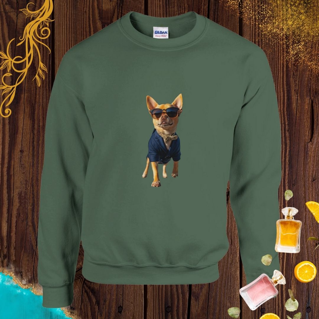 Chihuahua at Animals Fashion Week Sweatshirt