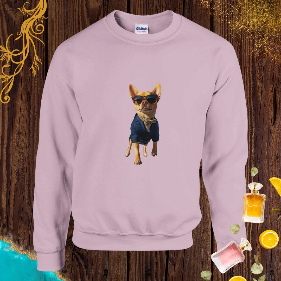 Chihuahua at Animals Fashion Week Sweatshirt