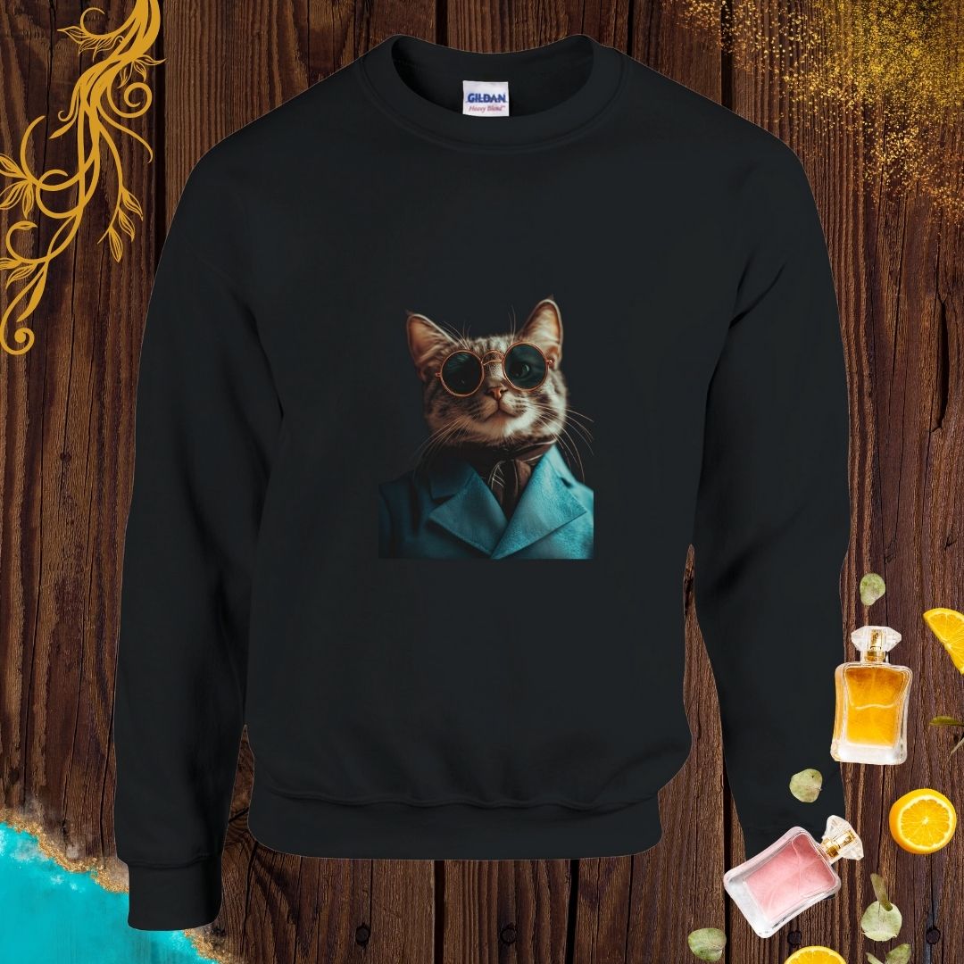 Cat at Animals Fashion Week Sweatshirt