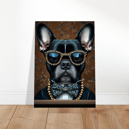Dapper French Bulldog Canvas Wall Art - ROMAG Store