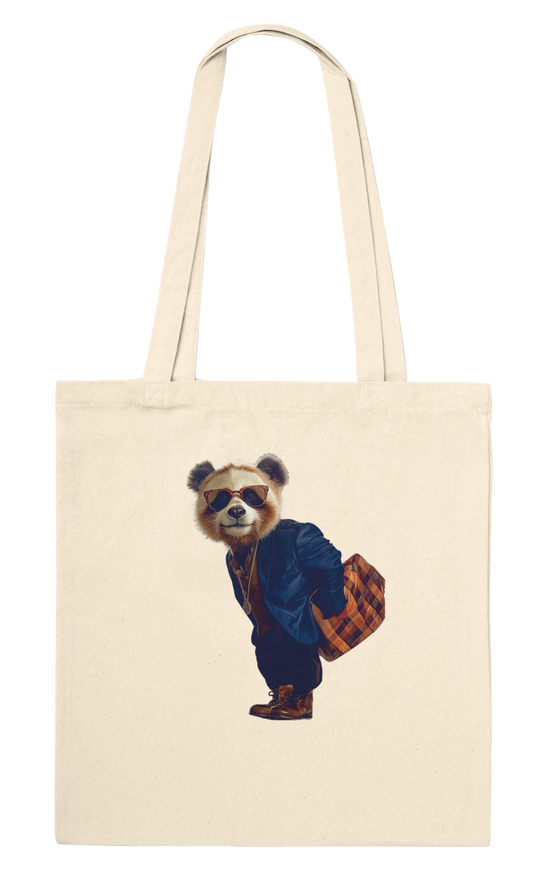 Dapper Red Panda Streetwear Tote Bag - ROMAG Store