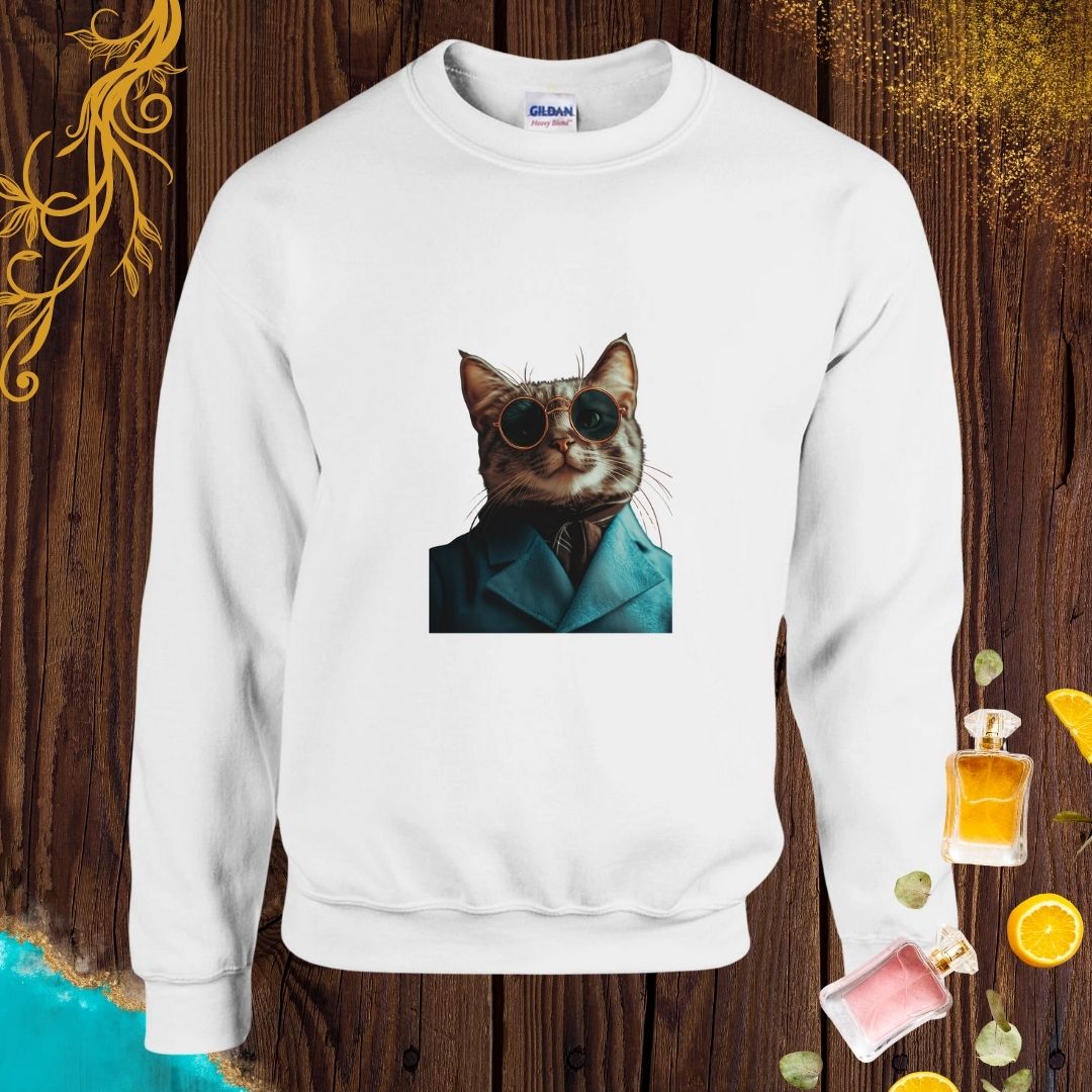 Cat at Animals Fashion Week Sweatshirt