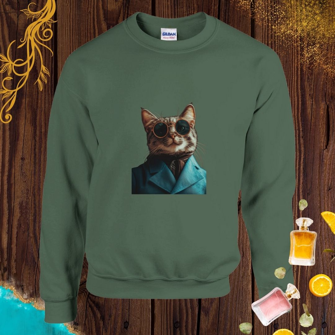 Cat at Animals Fashion Week Sweatshirt