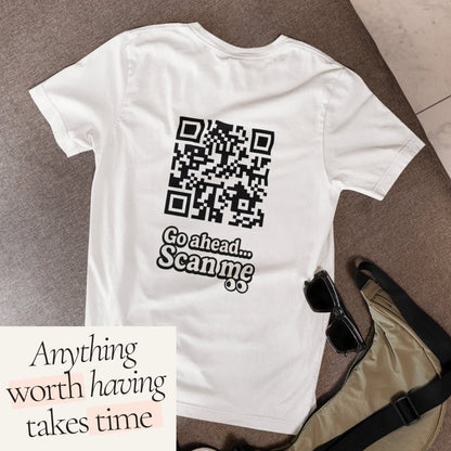 Anything worth QR T-shirt - ROMAG Store