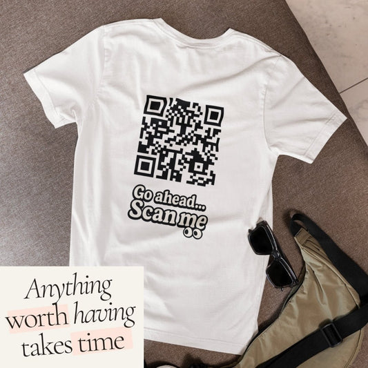 Anything worth QR T-shirt - ROMAG Store