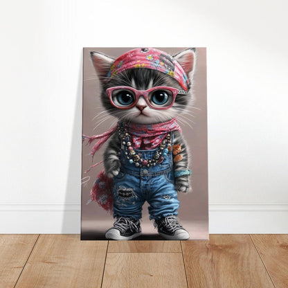 Bohemian Cat Canvas Art - ROMAG Store