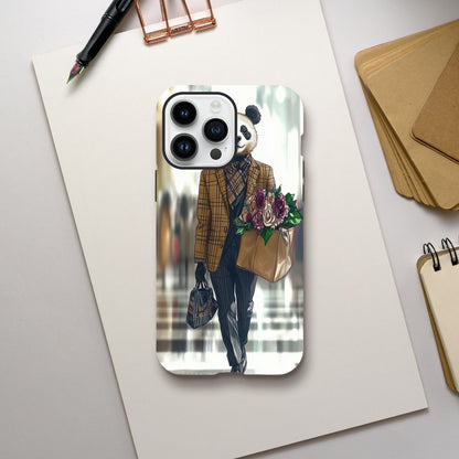 Panda Dapper Lady iPhone Tough Case - ROMAG Store