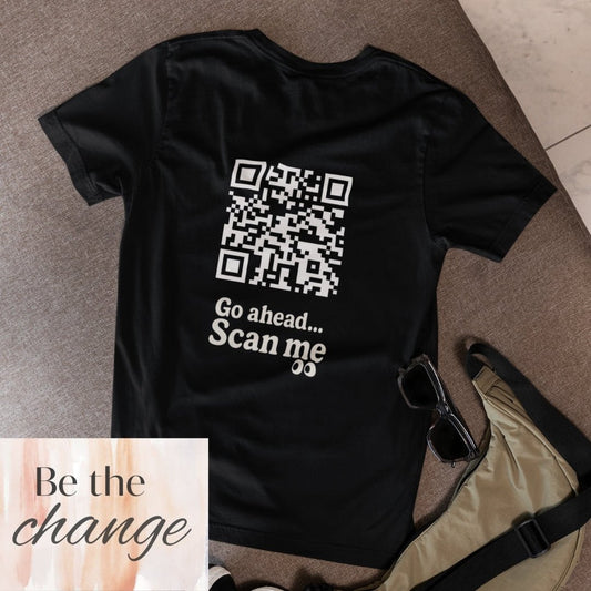 Be the change QR T-shirt - ROMAG Store