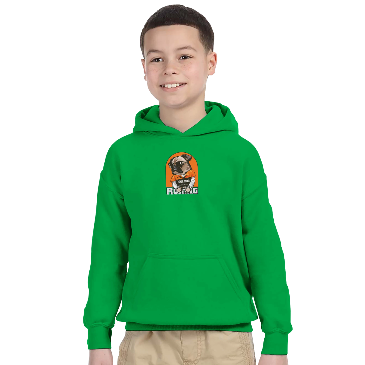 Street Smart Pug Kids Hoodie - ROMAG Store