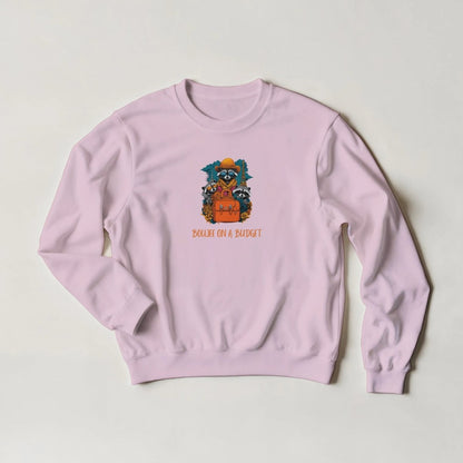 Boujee on a Budget Raccoon Sweatshirt - ROMAG Store