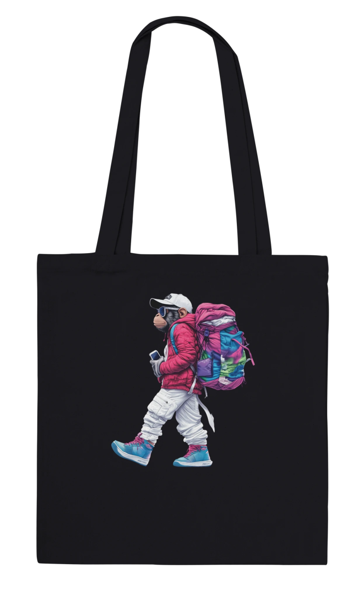 Vibrant Street Style Monkey Tote Bag - ROMAG Store