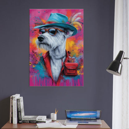 Dog Undercover Canvas Art - ROMAG Store