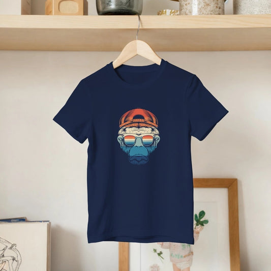 Cool Retro Ape Kids T-Shirt - ROMAG Store