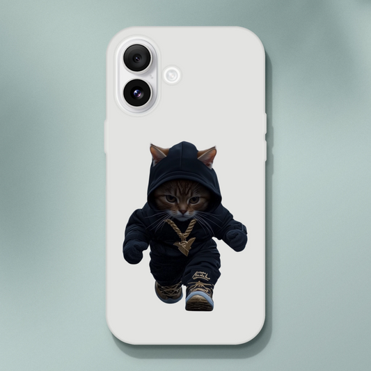 Gangsta Cat iPhone Flexi Case - ROMAG Store