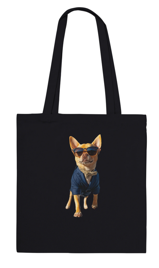 Dapper Chihuahua Dog Tote Bag - ROMAG Store