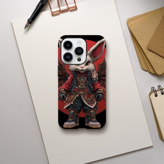 Winged Steampunk Rabbit iPhone Tough Case - ROMAG Store