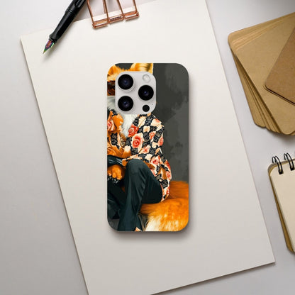 Chic Fox in Floral Shirt iPhone Tough Case - ROMAG Store