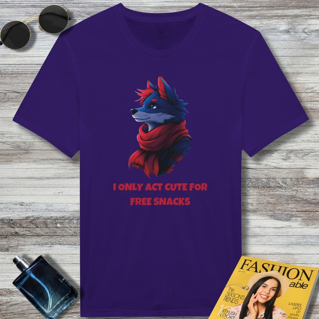Act cute for free snacks AFW T-shirt