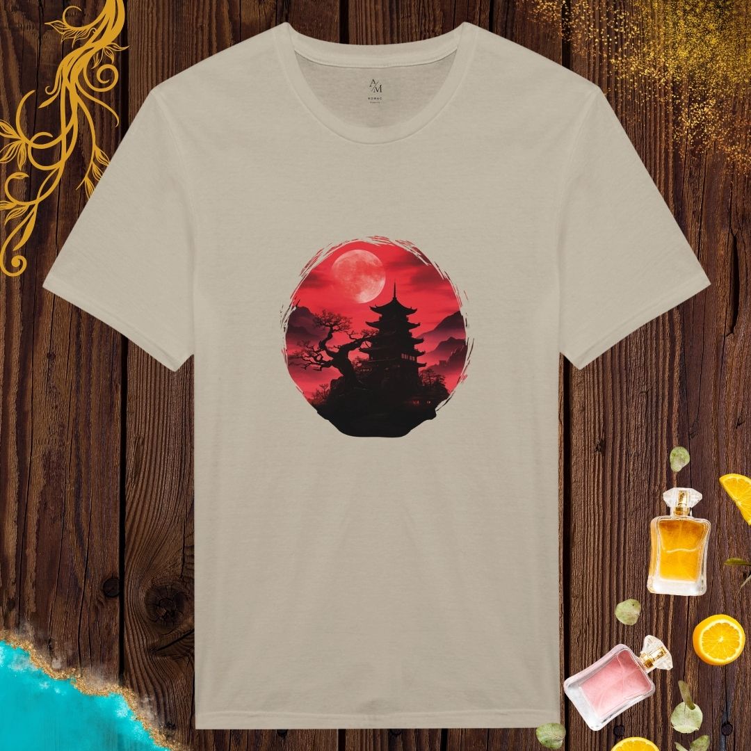 Cultures from around the world T-shirt: Temple under the moon