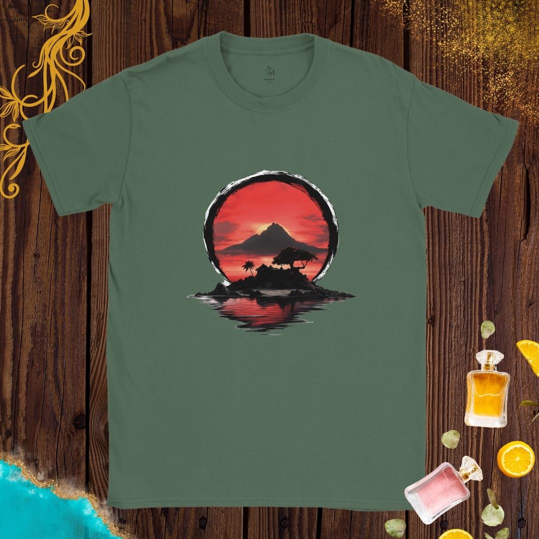 Cultures from around the world t-shirt: Japan Sunset