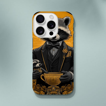 Dapper Raccoon & Pup 'Golden Hour' iPhone Tough Case - ROMAG Store