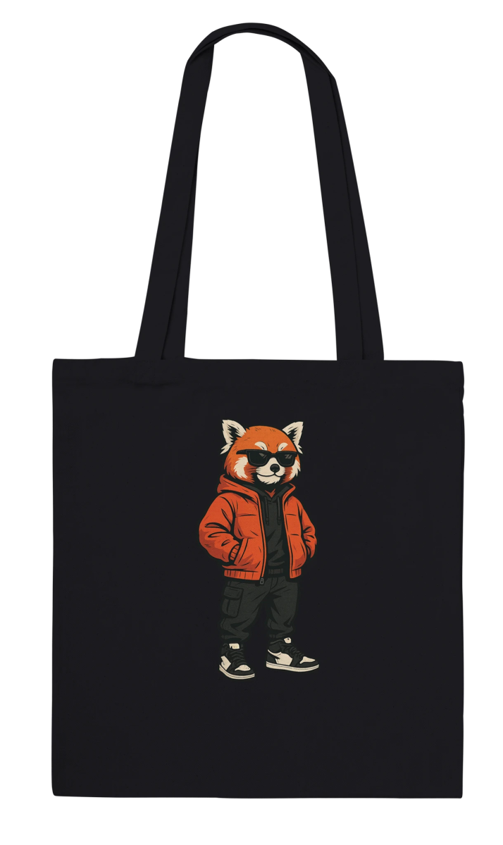 Cool Red Panda Streetwear Tote Bag - ROMAG Store