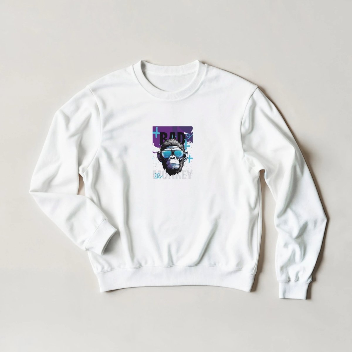 Bad Monkey Streetwear Sweatshirt – Cool Gorilla Graphic in 6 Colors & S - 3XL - ROMAG Store