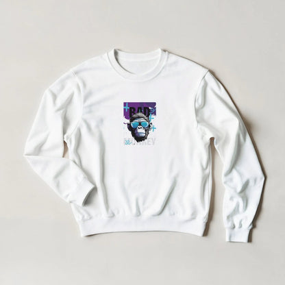 Bad Monkey Streetwear Sweatshirt – Cool Gorilla Graphic in 6 Colors & S - 3XL - ROMAG Store
