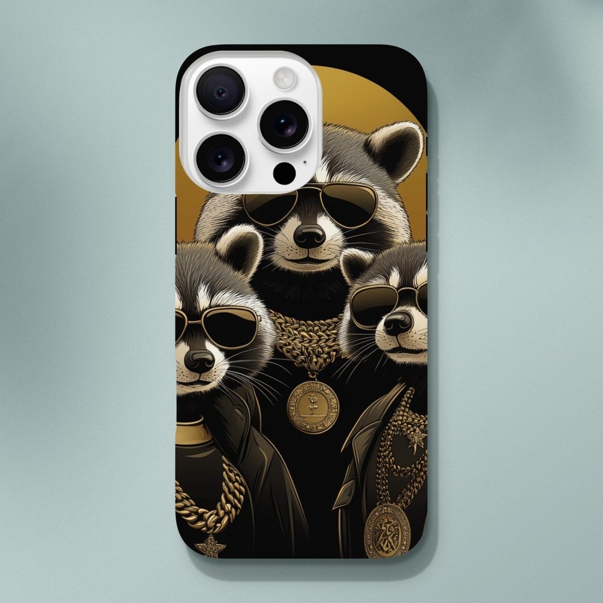 High Roller Raccoons iPhone Tough Case - ROMAG Store
