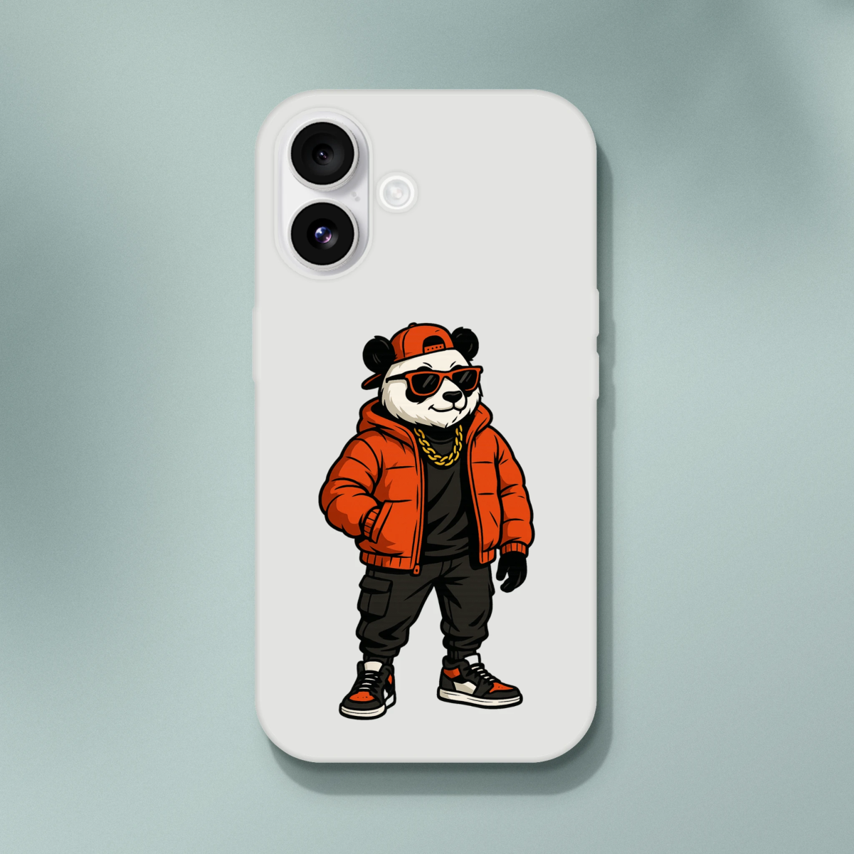 Cool Panda Bear Streetwear iPhone Flexi Case - ROMAG Store