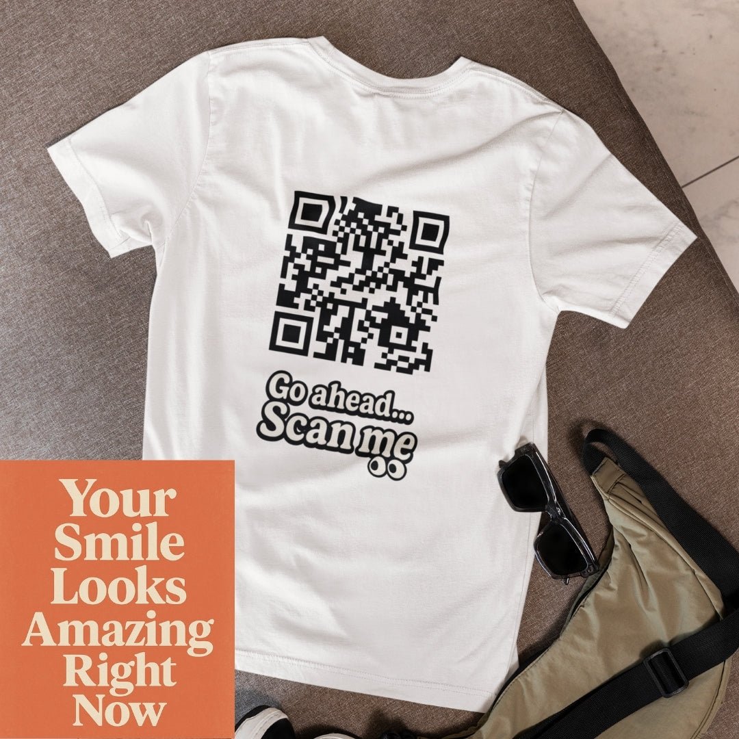 Your smile QR T-shirt - ROMAG Store