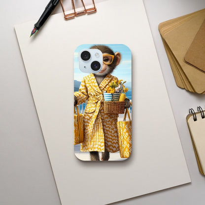 Chic Monkey in Robe iPhone Tough Case - ROMAG Store