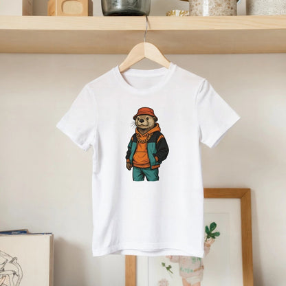 Cool Otter Street Style Kids T-shirt - ROMAG Store