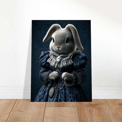 Victorian Regal Rabbit Canvas Art - ROMAG Store