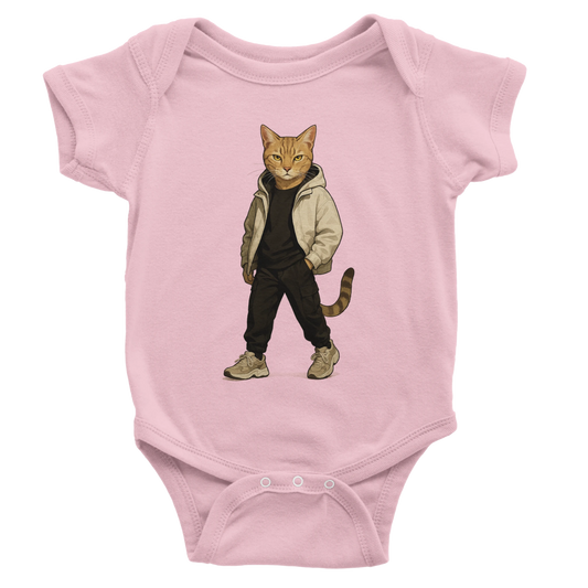 Cool Cat Streetwear Baby Short Sleeve Bodysuit - ROMAG Store