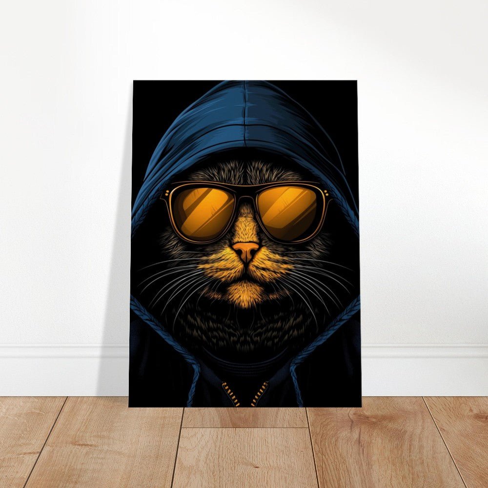 Undercover Cat Canvas Wall Art - ROMAG Store