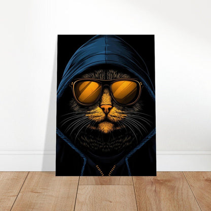 Undercover Cat Canvas Wall Art - ROMAG Store