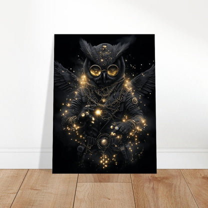 Steampunk Owl Canvas Art - ROMAG Store