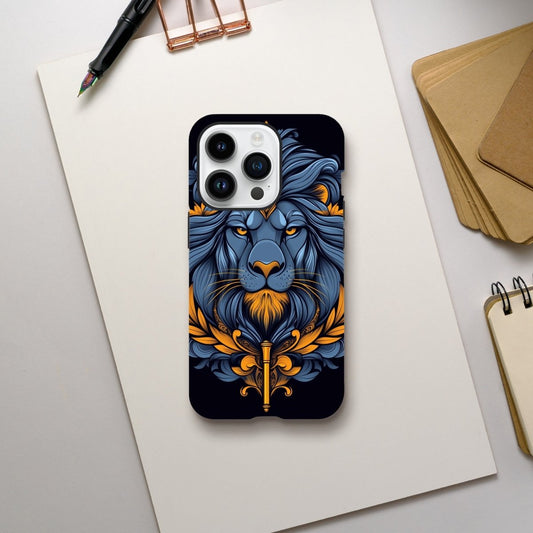 Regal Lion of Valor iPhone Tough Case - ROMAG Store